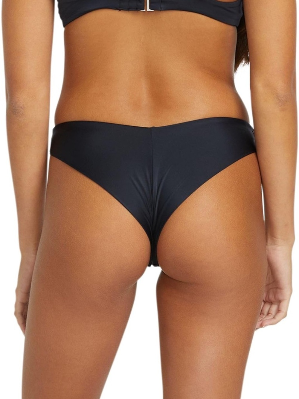 Volcom Black Low-Rise Bikini Bottom